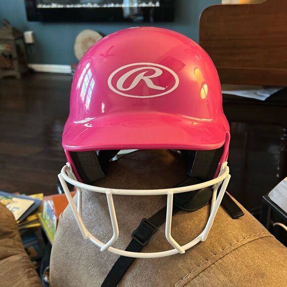 Rawlings Other - Rawlings Coolflo/Vapor OSFM Girls Softball Batting Helmet with Face Guard, Metal